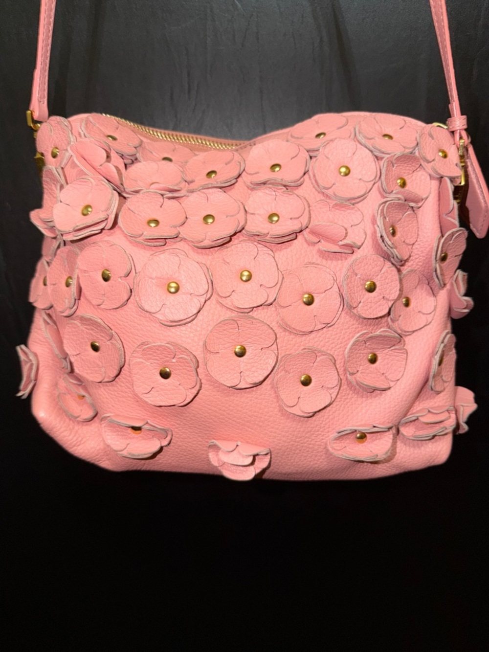 Burberry Prosum Pink Leather Flower Petal Clutch Crossbody bag - Picture 2 of 9